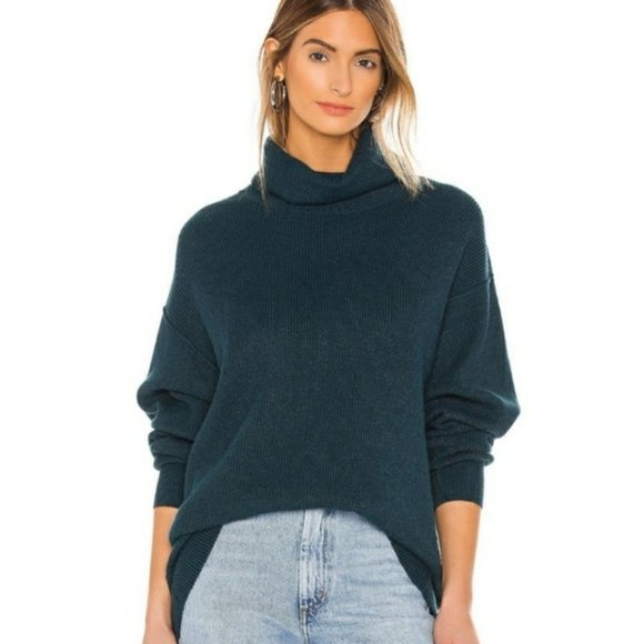 Free People Sweaters - Free People Softly Structured Deep Jade Tunic